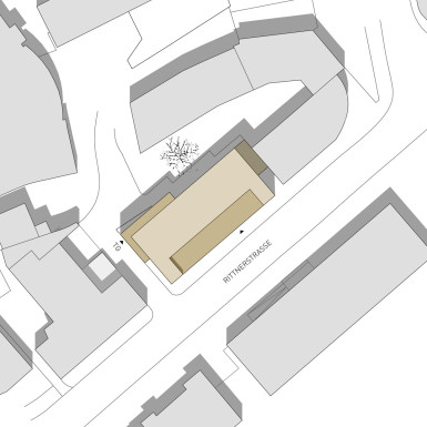 Landhaus Bozen Zeichnung Lageplan