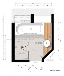 Badumbau Zeichnung Grundriss
