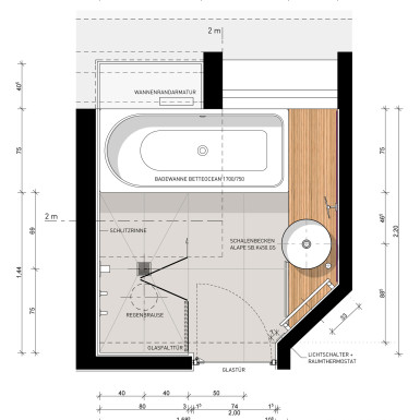 Badumbau Zeichnung Grundriss